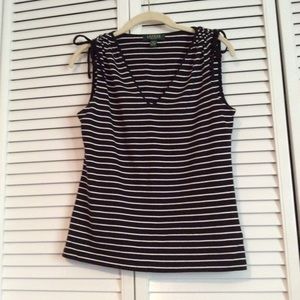 Lauren V Neck Top Size MP